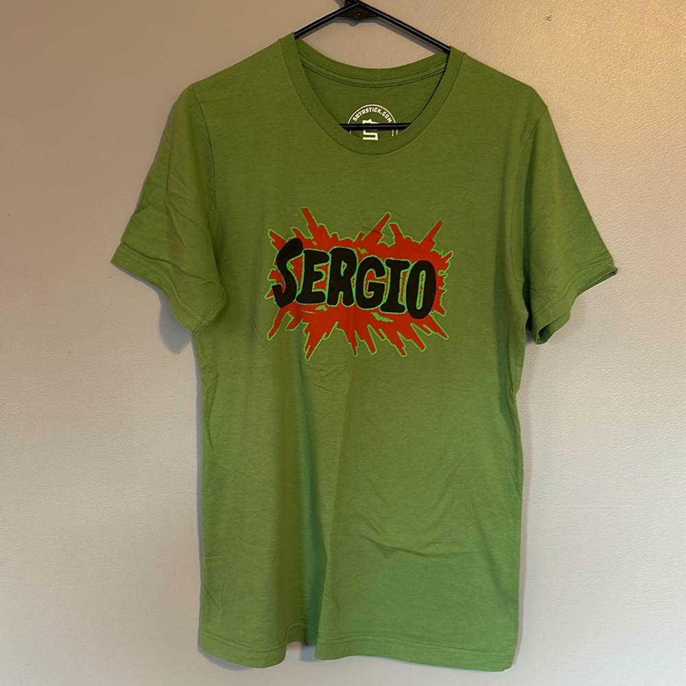 Mens Sotastick “Sergio” Sergio Romo Short Sleeve Tee Shirt Size Medium
